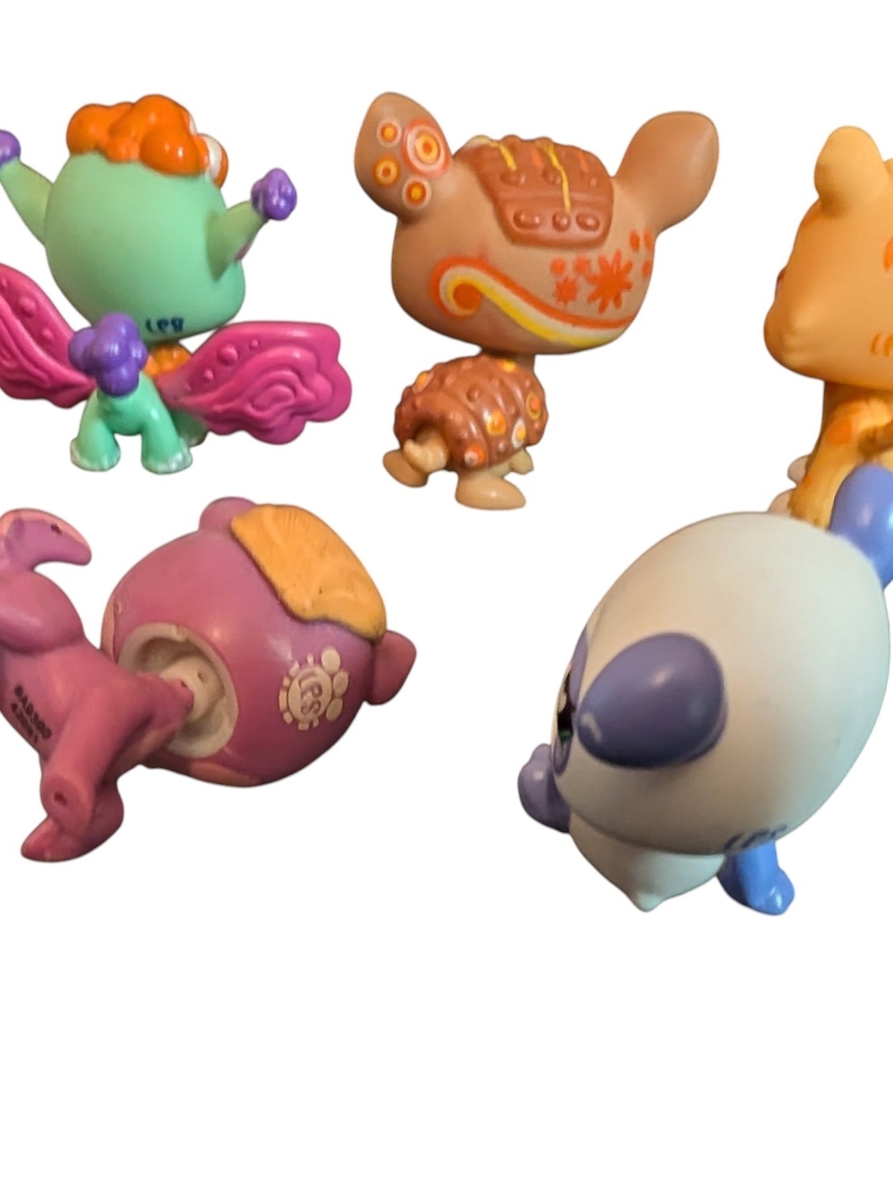 Littlest Pet Shop Lot 10 Figures LPS G7 Wolf Bulldog 1765 Fairy Armadillo 1007 - Picture 4 of 8